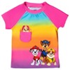 Paw Patrol Rubble Marshall Chase Girls Rash Guard Tankini Top and Bikini Bottom 3 Piece Swimsuit Set Toddler - 2 of 4