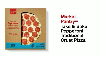 Take & Bake Pepperoni Traditional Crust Pizza - Market Pantry
