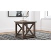 Arlenbry Square End Table Gray - Signature Design by Ashley: Farmhouse Design, Shelved Storage, MDF - 2 of 4