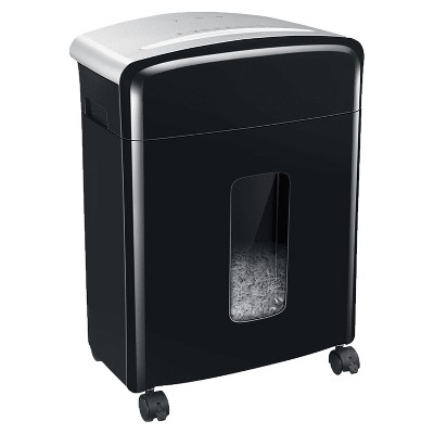 Bonsaii C221-B Portable 12 Sheet Micro Cross Cut Paper, Card, and Disc P-4 High Security Home Office Shredder Bin with 5.3 Gallon Capacity Wastebasket