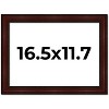 PosterPalooza | Distressed Brown Picture Frame - UV Acrylic, Backing Board, Hanging Hardware Included - 2 of 4
