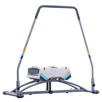 Aeroski 2.0 Ski Fitness Low Impact Workout Exercise Rowing Machine with Recoil Spring Resistance, 2 Poles, and Virtual Reality Goggles, Gray