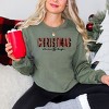 Simply Sage Market Women's Graphic Sweatshirt Leopard Plaid Christmas - 2 of 4