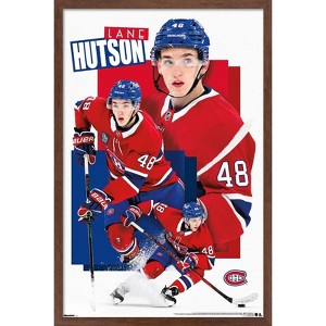 Trends International NHL Montreal Canadiens - Lane Hutson 25 Framed Wall Poster Prints - 1 of 4