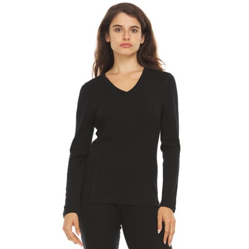 Black Wool Long Sleeve, 100 % merino wool