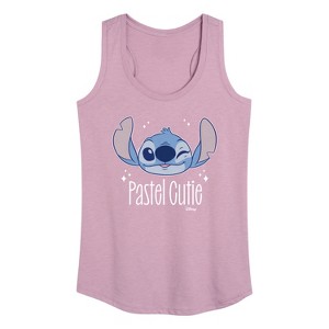 Women's - Disney - Lilo & Stitch Graphic Racerback Tank - 1 of 4