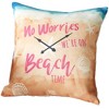 The Lakeside Collection Indoor/Outdoor Summer Fun Pillow - On Beach Time - 3 of 4