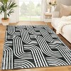Area Rug, Anti Slip, Washable Area Rug, Pet Friendly, Faux Cashmere Modern Carpet for Living Room Bedroom - 2 of 4