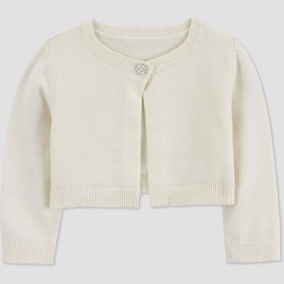 Image of Carter's Just One You® Baby Girls' Cardigan - Ivory 3M