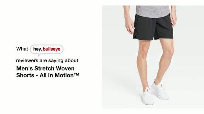 Men's Stretch Woven Shorts 7" - All In Motion™, 2 of 5, play video