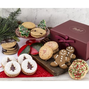 Christmas Gift Baskets, Holiday Sweet Cookie Baskets, Christmas Cookies Gourmet Baskets for Volunteers, Relatives, & Workers, by Dulcet Gift Baskets - 1 of 4