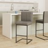 New Pacific Direct Ronan PU Leather Counter Stool,Set of 2 - 2 of 4