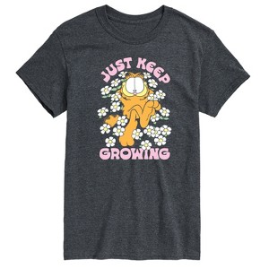 Men's - Garfield - Garfield Flowers Keep Growing Short Sleeve Graphic T-Shirt - 1 of 4
