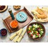 Lipper International Large Acacia Wave Bowl with Salad Servers - 2 of 3