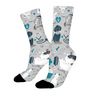Nurse Animals Women Printed Crew Socks Funny Funky Socks Soft Polyester Novelty Gifts for Artists Men - 1 of 1