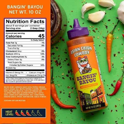 Asian Cajun Cowboy Bangin' Bayou Chili Honey Aioli Dipping Sauce - 10oz