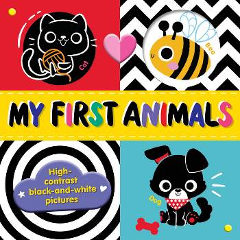 My First Animals - (Tiny Tots Tummy Time) by  Clever Publishing (Board Book)