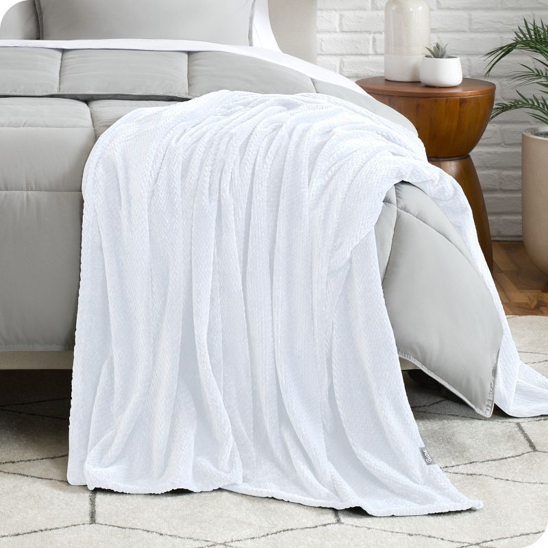 Microplush Fleece Bed Blanket by Bare Home, 5 of 8