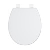 Toilet Seat Cover, PP Quick-Release Structure Toilet Seat, White Easy-Remove Design for Simple Cleaning - 3 of 4