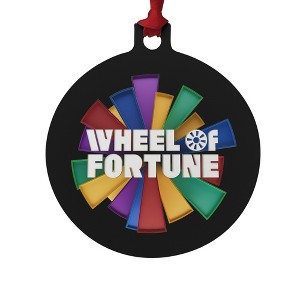 Wheel of Fortune Onion Logo Aluminum Holiday Christmas Tree Ornament  3.0" (7.6 cm) x 3.37" (8.6 cm) - 1 of 4