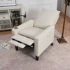 Multifunctional Accent Chair, Relax Lounge Chair with Adjustable Back, Footrest and Mobile Phone Holder-ModernLuxe - image 2 of 4