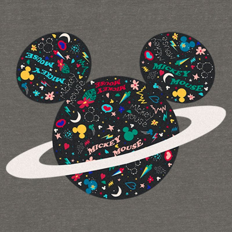 Junior's Women Mickey & Friends Saturn Logo Sweatshirt, 2 of 5