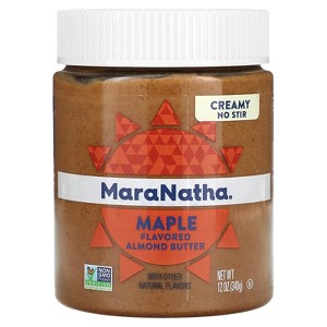 MaraNatha Almond Butter, Creamy, Maple, 12 oz (340 g) - 1 of 2