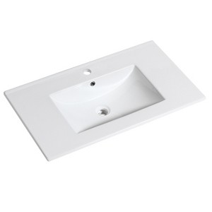 Saint Birch Ceramic Single Bathroom Vanity Top With Sink 1 Hole - 1 of 4