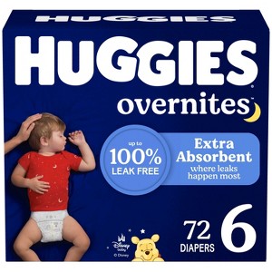 Huggies Overnites Nighttime Baby Diapers – (Select Size and Count) - 1 of 4
