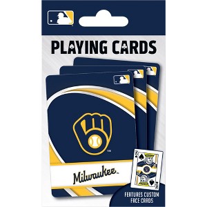 MasterPieces Officially Licensed MLB Milwaukee Brewers Playing Cards - 54 Card Deck for Adults - 1 of 4