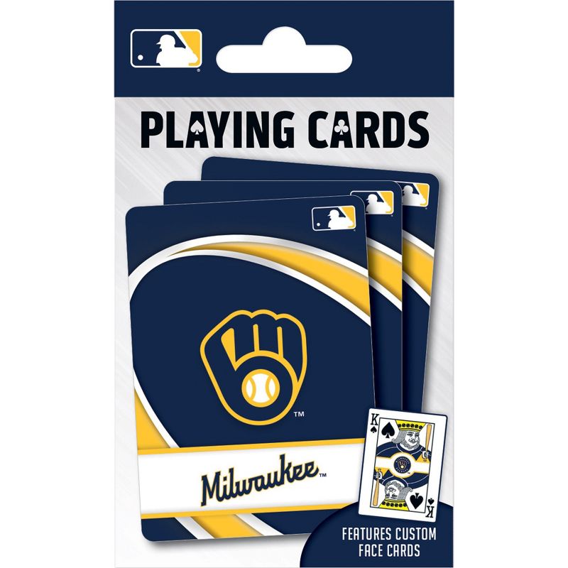 MasterPieces Officially Licensed MLB Milwaukee Brewers Playing Cards - 54 Card Deck for Adults., 1 of 6