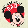Men's Mickey & Friends World's Greatest Dad T-Shirt - 2 of 4