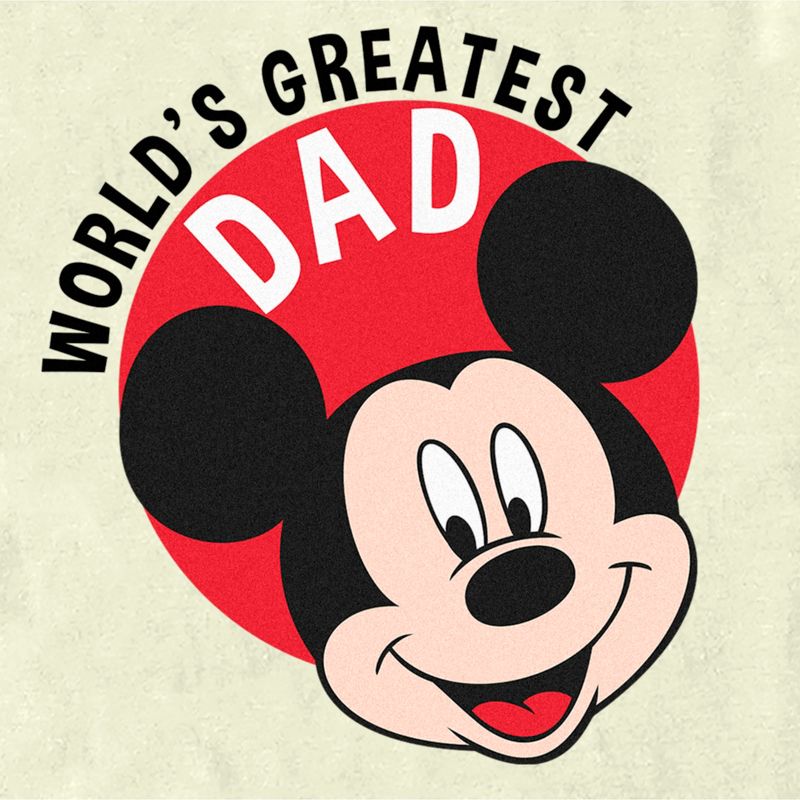 Men's Mickey & Friends World's Greatest Dad T-Shirt, 2 of 5
