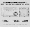 SOZT Blue 55 qt. Portable Chest Cooler, Leak-Proof Outdoor Insulated Cooler with Handle and Wheels for Camping, Beach, Boat - 2 of 4