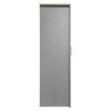Chery Life 47.2'' x 20'' x 67.9'' Three Door Storage Wardrobe with Cabinets and Two Hanging Rods,Gray - 3 of 4