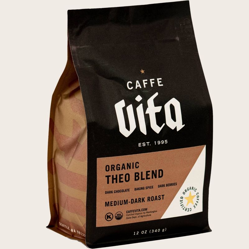 Caffe Vita Organic Theo Bend Medium Roast Whole Bean Coffee - 12oz, 2 of 4
