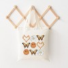 City Creek Prints Butterfly Smiley Face Canvas Tote Bag - 15x16 - Natural - 2 of 2
