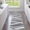 COZONY Machine Washable Area Rug — Modern Wave Distressed Design, Low Pile Carpet with Non-Slip Backing for Living Room, Bedroom & Nursery - 2 of 4