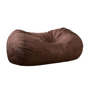 CAVINAS Suede Cylindrical Bean Bag Chair for Adults & Kids,Soft Bean Bag Ottoman,Accent Chairs for Living Room - 1 of 2