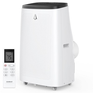 14,000 BTU Portable AC - 3-in-1 Fast Cooling for 700 Sq.Ft, Dual Motor with Dehumidifier & Remote, Ideal for Large Rooms & Campers, Black - 1 of 4