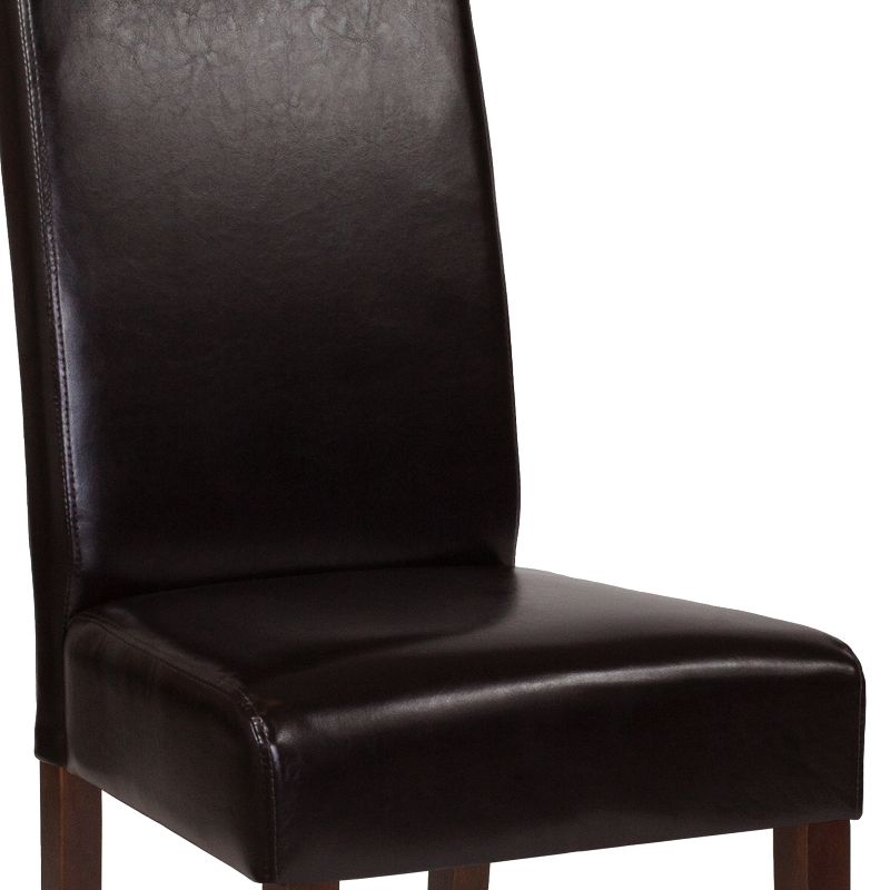 Merrick Lane Mid-Century Panel Back Parsons Accent Dining Chair, 6 of 9