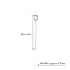 Unique Bargains DIY Craft Necklaces Bracelets Earrings Jewelry Making Iron 21 Gauge Eye Pins 200 Pcs - 2 of 4