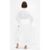 Women's Plus Size Tisha Lace Maxi Dress - ivory | CITY CHIC - 3 of 4
