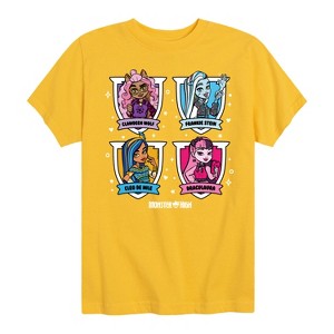 Boys' - Monster High - Character Grid Short Sleeve Graphic T-Shirt - 1 of 4