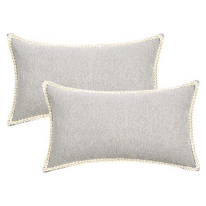REGALWOVEN Fade-Resistant Modern Soft Solid Cushion Cases 2 Pcs - 1 of 4