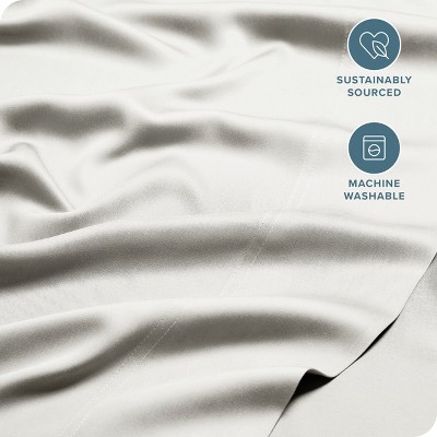 Cream Twin XL Organic Bamboo Deep Pocket Sheet Set