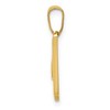 Black Bow Jewelry 14k Yellow Gold, Mimi Collection, Small Script Initial W Pendant - 2 of 4