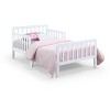 NicBex Modern Toddler Bed, Wooden Baby Bed Frame with 4 Side Guardrails and Slatted Deisgn for Boy and Girl - 3 of 4
