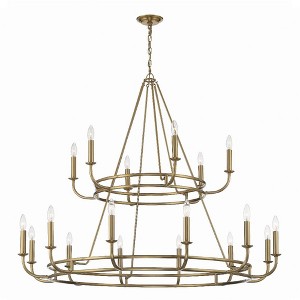 Crystorama Lighting Bailey 18 - Light Chandelier in  Aged Brass - 1 of 3
