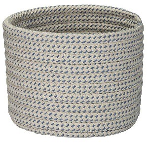Colonial Mills Sunbrella Sandstorm Basket - Cornflower 10"x10"x7"  100% Sunbrella Acrylic Round - 1 of 1